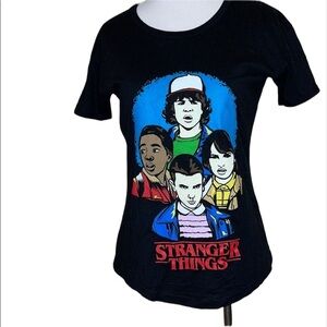 Stranger Things Black Top /Blouse Size XS